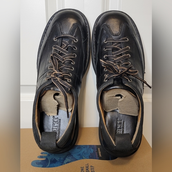 Men's Born Prophet Black Leather Lace-Up Oxford Dress Shoes - 14 - Picture 7 of 10